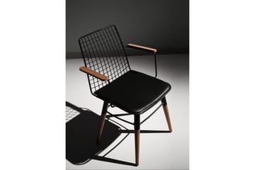 Amerbach Matstol - Svart/Valnöt - Möbler - Fåtölj & stolar - Matstol & köksstol