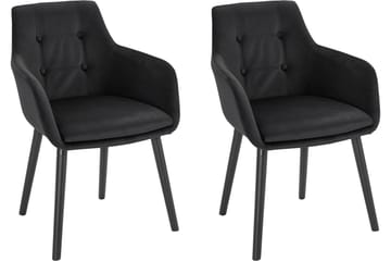 Arda Karmstol - Svart - Möbler - Fåtölj & stolar - Matstol & köksstol