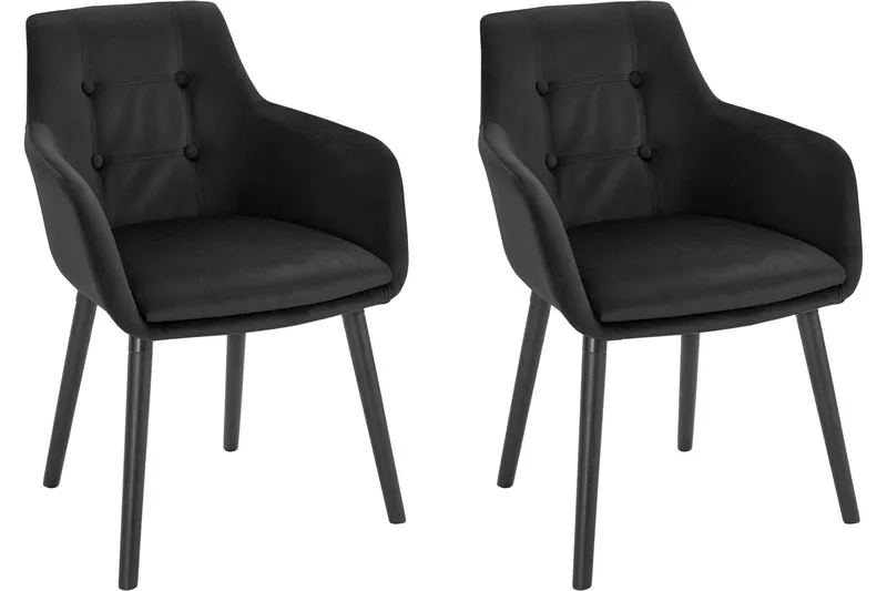 Arda Karmstol - Svart - Möbler - Fåtölj & stolar - Matstol & köksstol