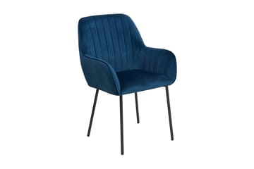 Axson Stol 2-Pack Sammet - Blå - Möbler - Fåtölj & stolar - Matstol & köksstol