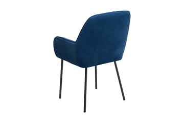 Axson Stol 2-Pack Sammet - Blå - Möbler - Fåtölj & stolar - Matstol & köksstol