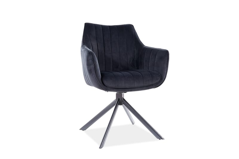 Azaila Karmstol Snurrbar, Sammet/Svart