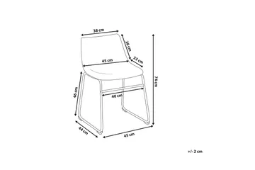 Batavia Stol Set Om 2 St - Beige - Möbler - Fåtölj & stolar - Matstol & köksstol