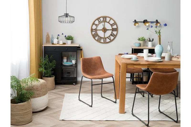 Batavia Stol Set Om 2 St - Brun - Möbler - Fåtölj & stolar - Matstol & köksstol