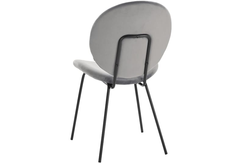 Bearvalley Matstol - Sammet/Grå/Svart - Möbler - Fåtölj & stolar - Matstol & köksstol