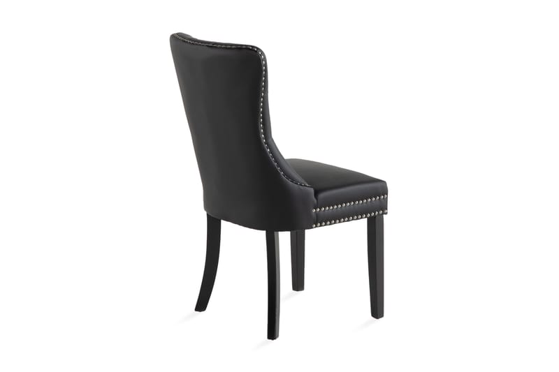 Bergviken Matstol Konstläder - Svart / Trä - Möbler - Fåtölj & stolar - Matstol & köksstol