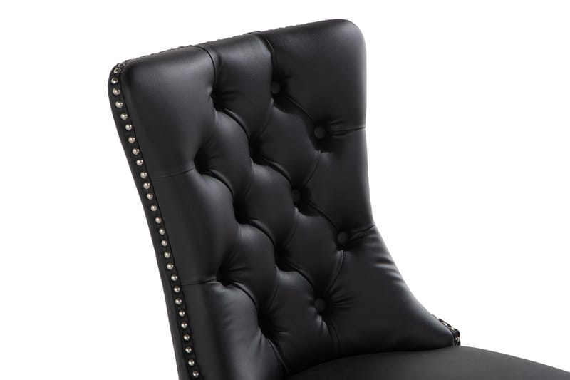 Bergviken Matstol Konstläder - Svart / Trä - Möbler - Fåtölj & stolar - Matstol & köksstol