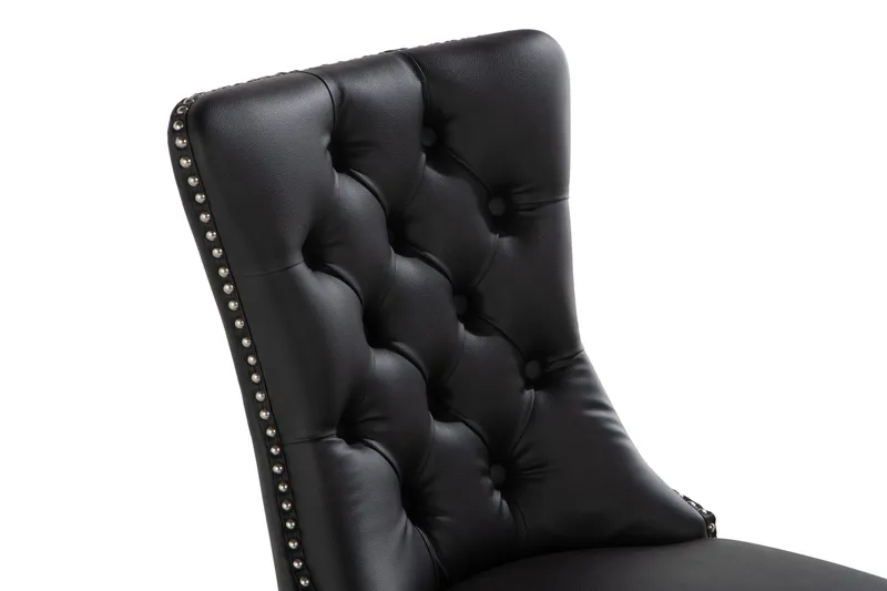 Bergviken Matstol Konstläder - Svart / Trä - Möbler - Fåtölj & stolar - Matstol & köksstol