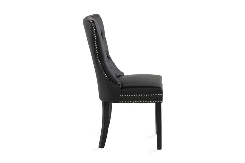Bergviken Matstol Konstläder - Svart/Trä - Möbler - Fåtölj & stolar - Matstol & köksstol