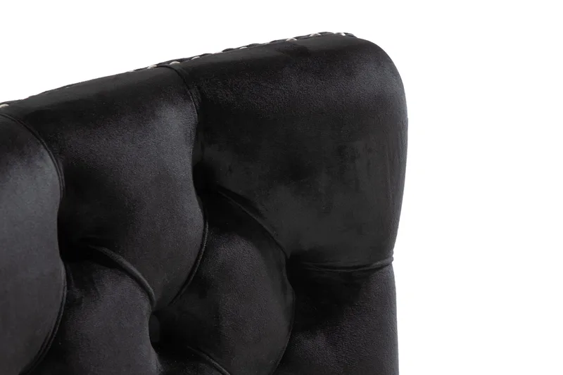 Bergviken Matstol Sammet - Svart / Trä - Möbler - Fåtölj & stolar - Matstol & köksstol