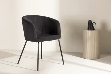 Berit Karmstol - Svart - Möbler - Fåtölj & stolar - Matstol & köksstol