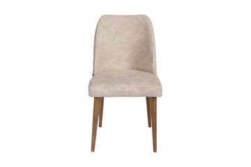 Berriaren Matstol i Tyg med Träben - Ljusbeige - Möbler - Fåtölj & stolar - Matstol & köksstol