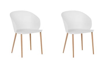 Blaykee Matstol 2-pack - Vit - Möbler - Fåtölj & stolar - Matstol & köksstol