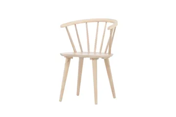 Bobby Karmstol med Armstöd - Vitlaserad / Gummiträ - Möbler - Fåtölj & stolar - Matstol & köksstol