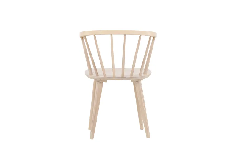 Bobby Karmstol med Armstöd - Vitlaserad / Gummiträ - Möbler - Fåtölj & stolar - Matstol & köksstol