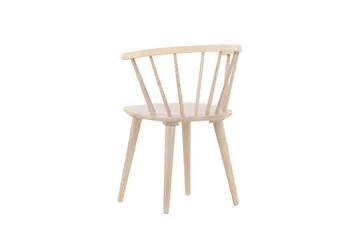 Bobby Karmstol med Armstöd - Vitlaserad / Gummiträ - Möbler - Fåtölj & stolar - Matstol & köksstol