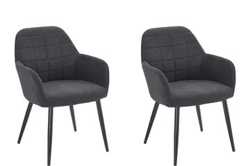 Brest Karmstol - Antracit - Möbler - Fåtölj & stolar - Matstol & köksstol