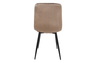 Brie Stol Beige Sammet - Möbler - Fåtölj & stolar - Matstol & köksstol