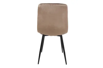 Brie Stol Beige Sammet - Möbler - Fåtölj & stolar - Matstol & köksstol