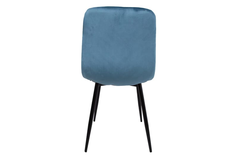 Brie Stol Blå Sammet - Möbler - Fåtölj & stolar - Matstol & köksstol