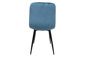 Brie Stol Blå Sammet - Möbler - Fåtölj & stolar - Matstol & köksstol
