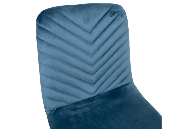 Brie Stol Blå Sammet - Möbler - Fåtölj & stolar - Matstol & köksstol