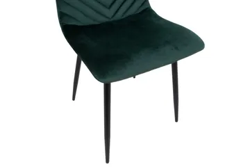 Brie Stol Mörkgrå Sammet - Möbler - Fåtölj & stolar - Matstol & köksstol