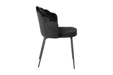 Broddhult Matstol - Svart / Metal / Sammet - Möbler - Fåtölj & stolar - Matstol & köksstol