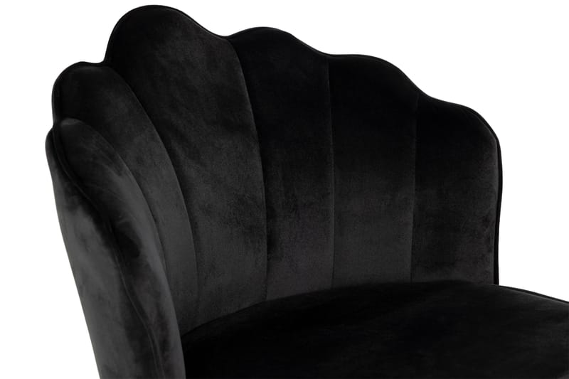 Broddhult Matstol - Svart / Metal / Sammet - Möbler - Fåtölj & stolar - Matstol & köksstol