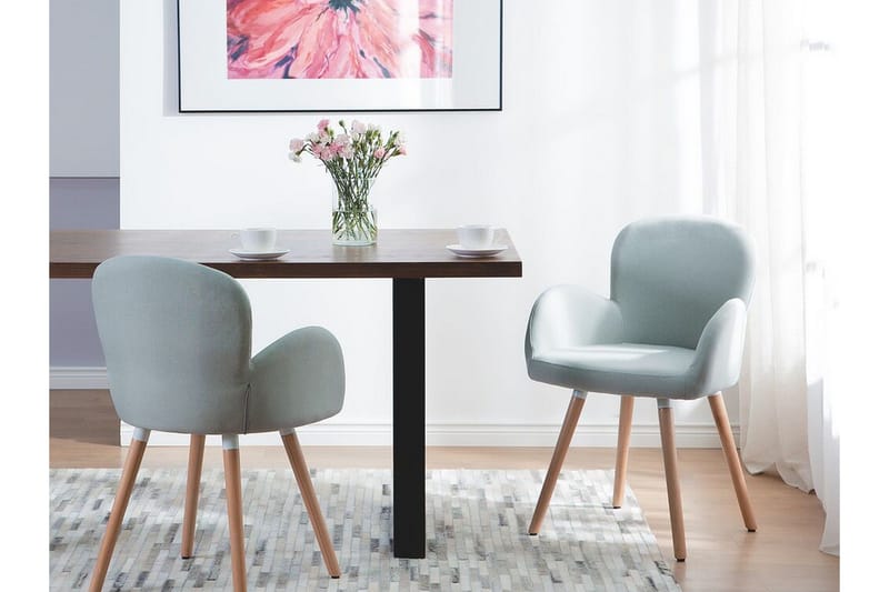 Brookville Stol Set Om 2 St - Grå - Möbler - Fåtölj & stolar - Matstol & köksstol