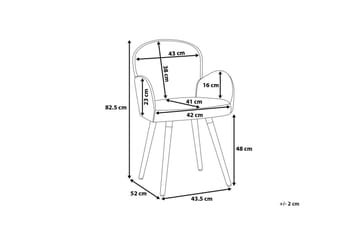 Brookville Stol Set Om 2 St - Grå - Möbler - Fåtölj & stolar - Matstol & köksstol