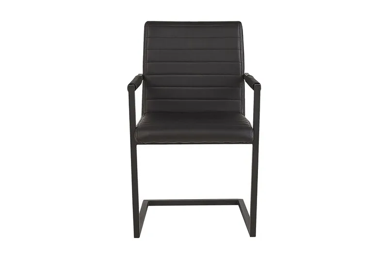 Buford Matstol 2-pack - Konstläder/Svart - Möbler - Fåtölj & stolar - Matstol & köksstol