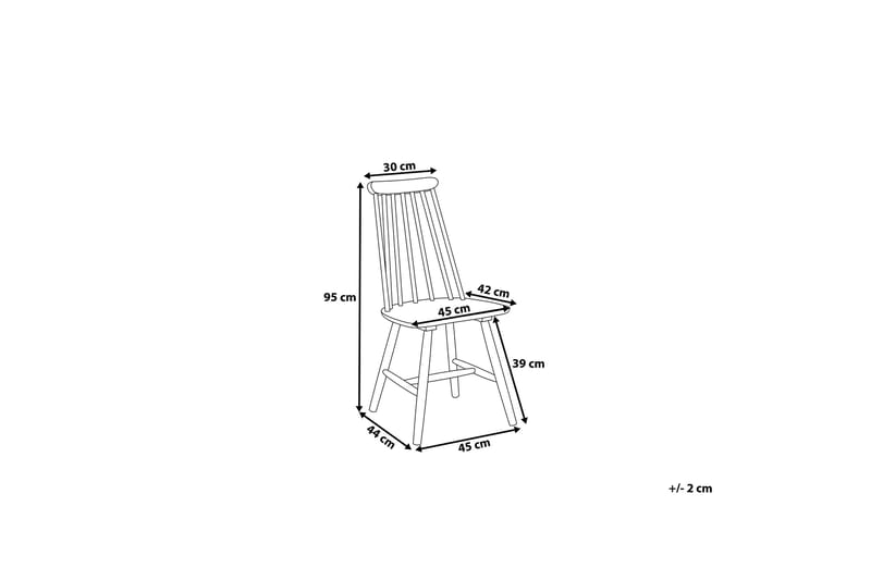 Burbank Stol Set Om 2 St - Svart - Möbler - Fåtölj & stolar - Matstol & köksstol