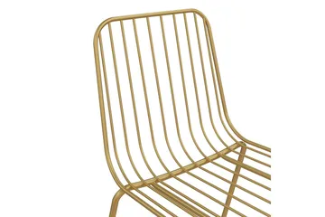 Caden Matstol Guld 2-pack - Dorel Home - Möbler - Fåtölj & stolar - Matstol & köksstol