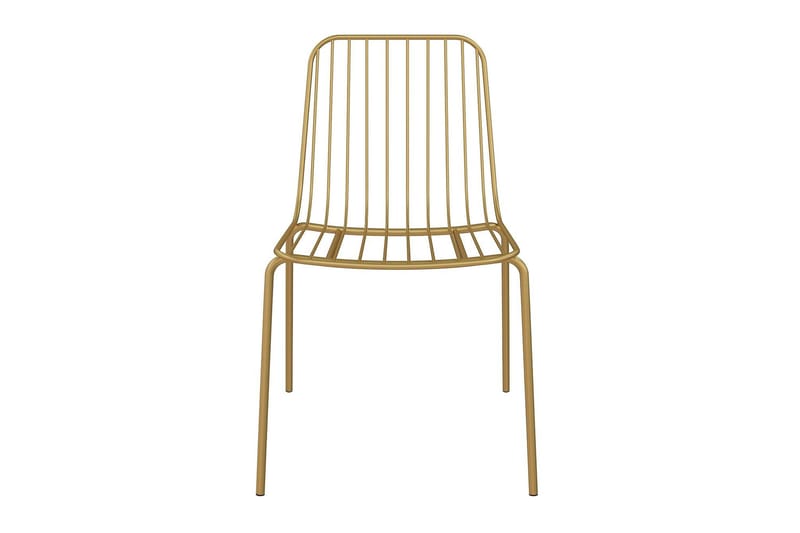 Caden Matstol Guld 2-pack - Dorel Home - Möbler - Fåtölj & stolar - Matstol & köksstol