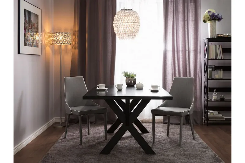 Camino Stol Set Om 2 St - Grå - Möbler - Fåtölj & stolar - Matstol & köksstol