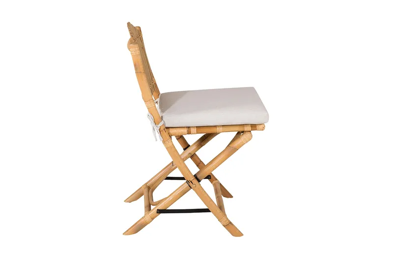 Cane Matstol med Dyna - Brun - Möbler - Fåtölj & stolar - Matstol & köksstol