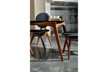 Charbel Matstol - Valnöt/Antracit - Möbler - Fåtölj & stolar - Matstol & köksstol