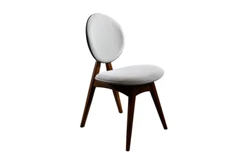 Charbel Matstol - Valnöt/Cream - Möbler - Fåtölj & stolar - Matstol & köksstol