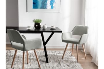 Chicago Stol Set Om 2 St - Grå - Möbler - Fåtölj & stolar - Matstol & köksstol