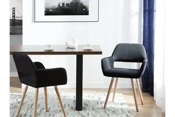 Chicago Stol Set Om 2 St - Svart - Möbler - Fåtölj & stolar - Matstol & köksstol