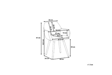 Chicago Stol Set Om 2 St - Svart - Möbler - Fåtölj & stolar - Matstol & köksstol