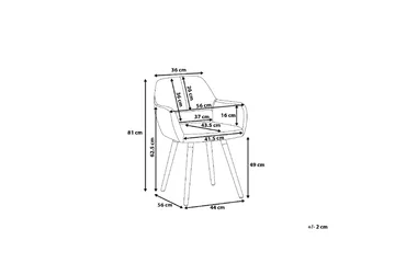 Chicago Stol Set Om 2 St - Svart - Möbler - Fåtölj & stolar - Matstol & köksstol