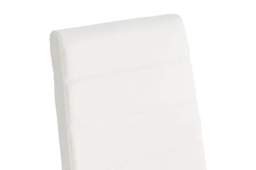 Cibus Matstol & Köksstol i Konstläder med Kromben - Vit - Möbler - Fåtölj & stolar - Matstol & köksstol