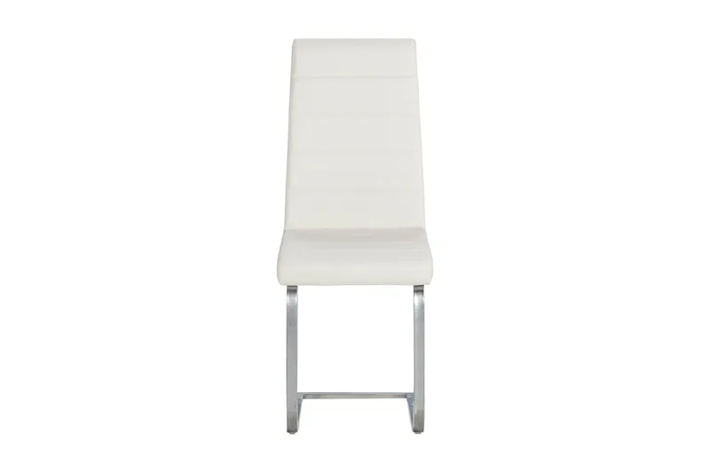 Cibus Matstol Konstläder - Vit/Krom - Möbler - Fåtölj & stolar - Matstol & köksstol