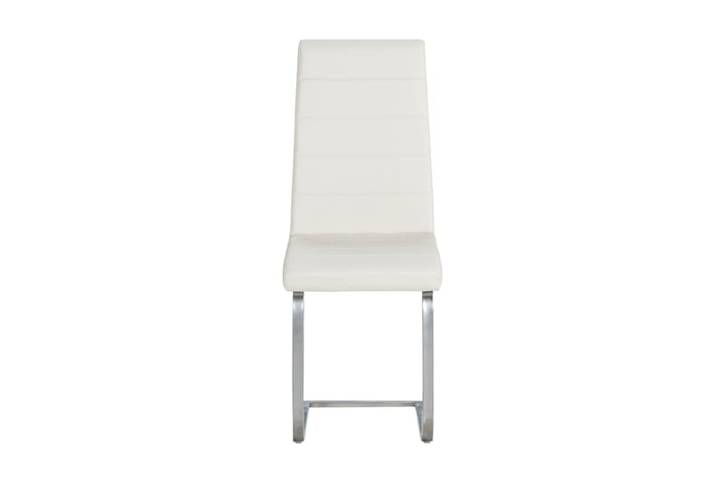 Cibus Matstol Konstläder - Vit/Krom - Möbler - Fåtölj & stolar - Matstol & köksstol