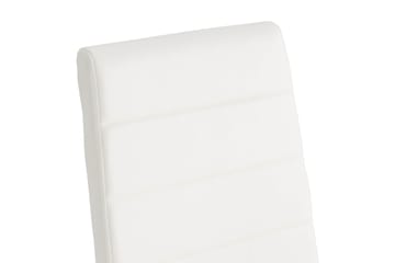 Cibus Matstol Konstläder - Vit/Krom - Möbler - Fåtölj & stolar - Matstol & köksstol