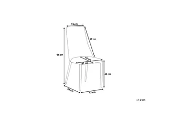 Clayton Stol Set Om 2 St - Svart - Möbler - Fåtölj & stolar - Matstol & köksstol