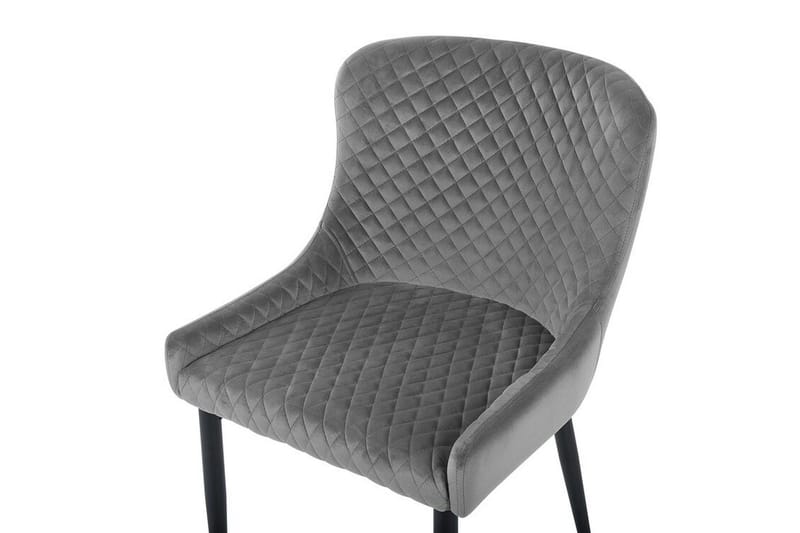 Colino Stol 2-Pack Sammet - Grå - Möbler - Fåtölj & stolar - Matstol & köksstol