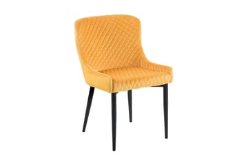 Colino Stol 2-Pack Sammet - Gul - Möbler - Fåtölj & stolar - Matstol & köksstol